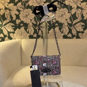 Ed Hardy Black and Pink Mini Bag NWT